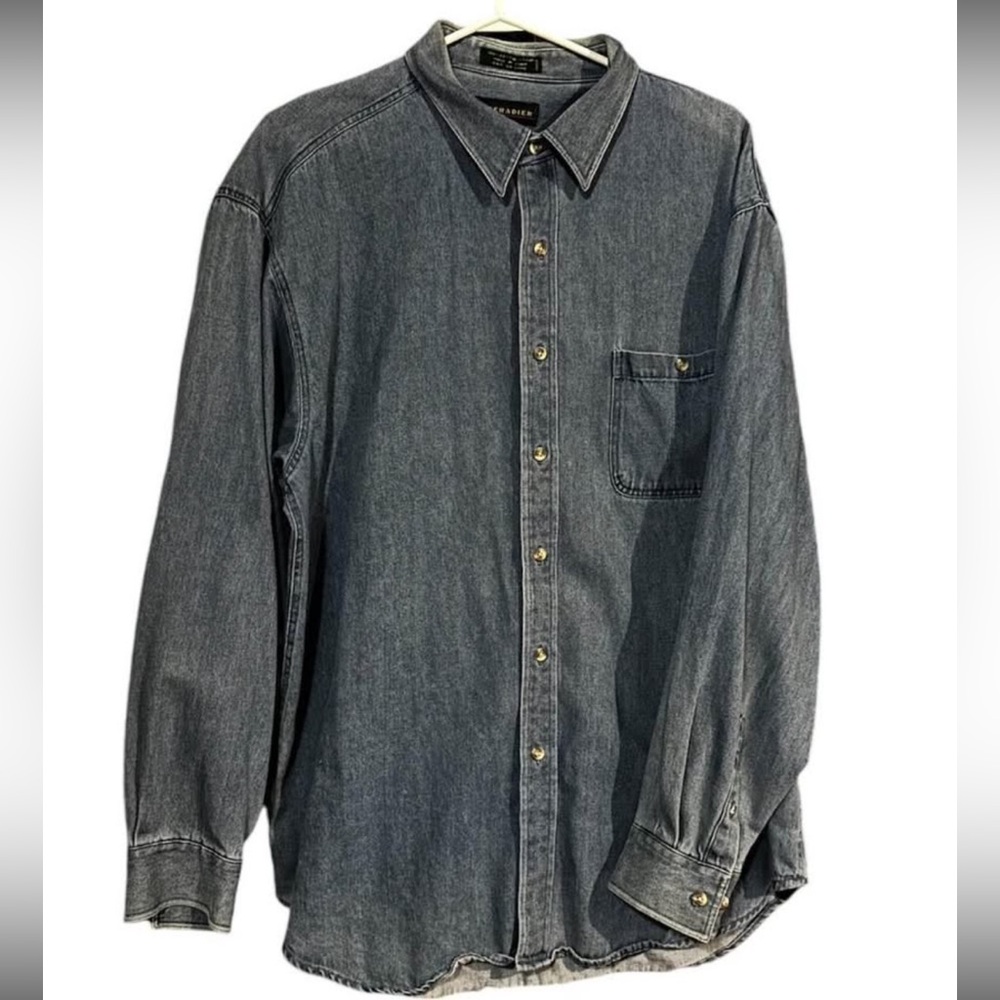 Men's Grenadier Vintage Unisex Denim Shirt,
XL